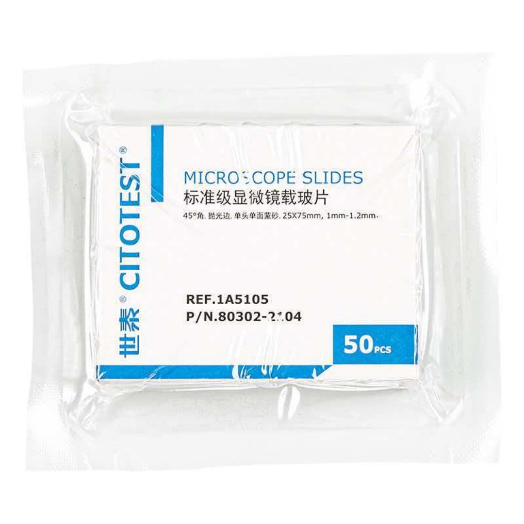 Pathology Slide Storage - Citotest 50PCS Adhesive Slides Standard Grade