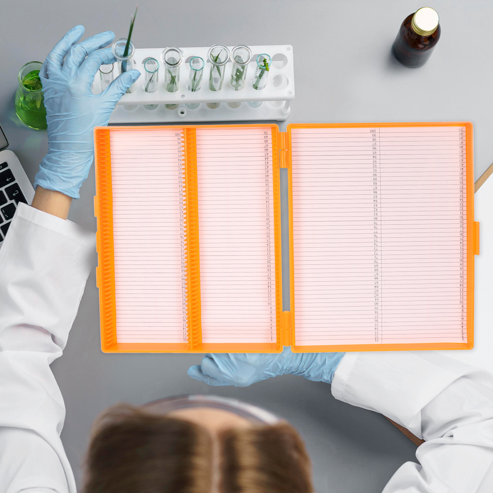 100-Piece Slide Storage Box Pl - đánh giá và giá Pathology Slide Storage